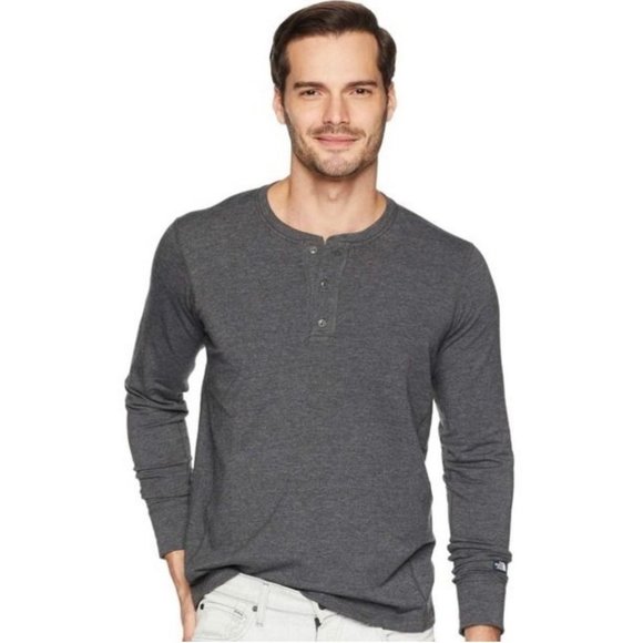 The North Face Other - The North Face Grey Men's Long Sleeve Henley, L